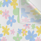 Colorful pastel flower art pattern Wall Tapestry Gallery Image 3