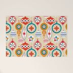 Retro christmas ornaments pattern Welcome Mat Gallery Image 1