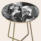 Nuns smoking black and white photograph - photography - photographs portrait for home and wall decor Side Table Gallery Image 2