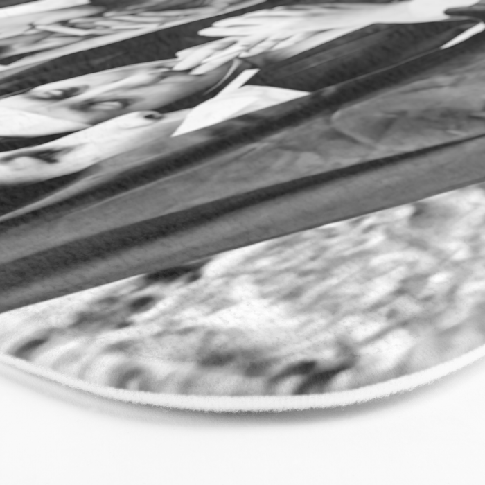 Nuns smoking black and white photograph - photography - photographs portrait for home and wall decor Bath Mat Gallery Image 3