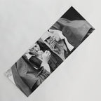 Nuns smoking black and white photograph - photography - photographs portrait for home and wall decor Yoga Mat Gallery Image 1