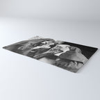 Nuns smoking black and white photograph - photography - photographs portrait for home and wall decor Rug Gallery Image 3