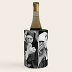 Nuns smoking black and white photograph - photography - photographs portrait for home and wall decor Wine Chiller Gallery Image 1