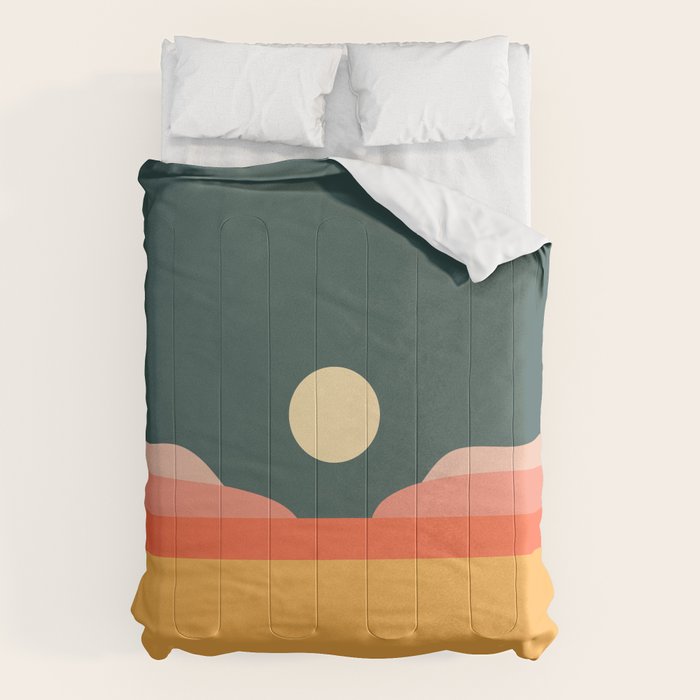 Geometric Landscape 14 Comforter Gallery Image 1