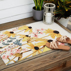 Summer Flowers Outdoor Rug Gallery Image 2