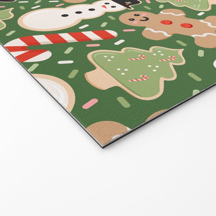 Sweet Christmas Cookies on Green Welcome Mat Gallery Image 2