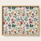Colorful Watercolor Flowers Serving Tray Gallery Image 1
