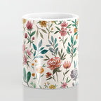 Colorful Watercolor Flowers Coffee Mug Gallery Image 4