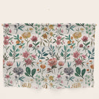 Colorful Watercolor Flowers Wall Hanging Gallery Image 1