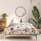 Colorful Watercolor Flowers Comforter Gallery Image 3
