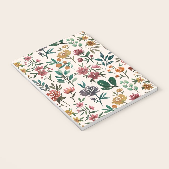 Colorful Watercolor Flowers Notebook Gallery Image 3