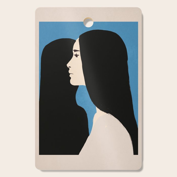 Girl Portrait 2 Cutting Board Gallery Image 1