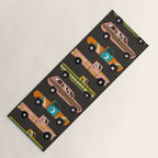 Retro Roads - Charcoal Yoga Mat Gallery Image 1