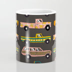 Retro Roads - Charcoal Coffee Mug Gallery Image 4