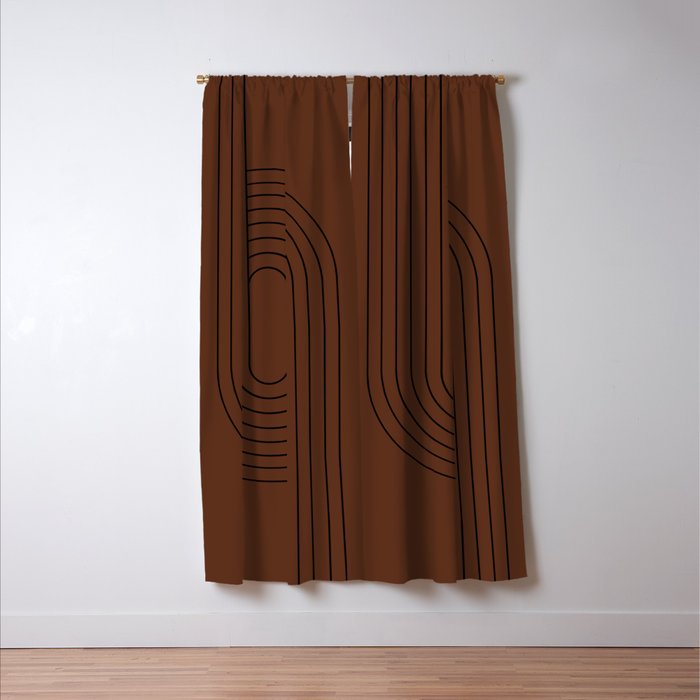 Oval Lines Abstract XXVI Window Curtain Gallery Image 3