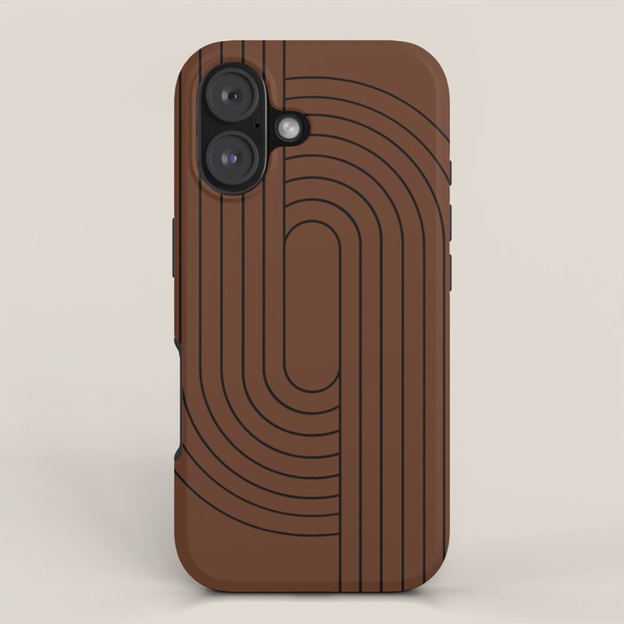 Oval Lines Abstract XXVI iPhone Case Gallery Image 1