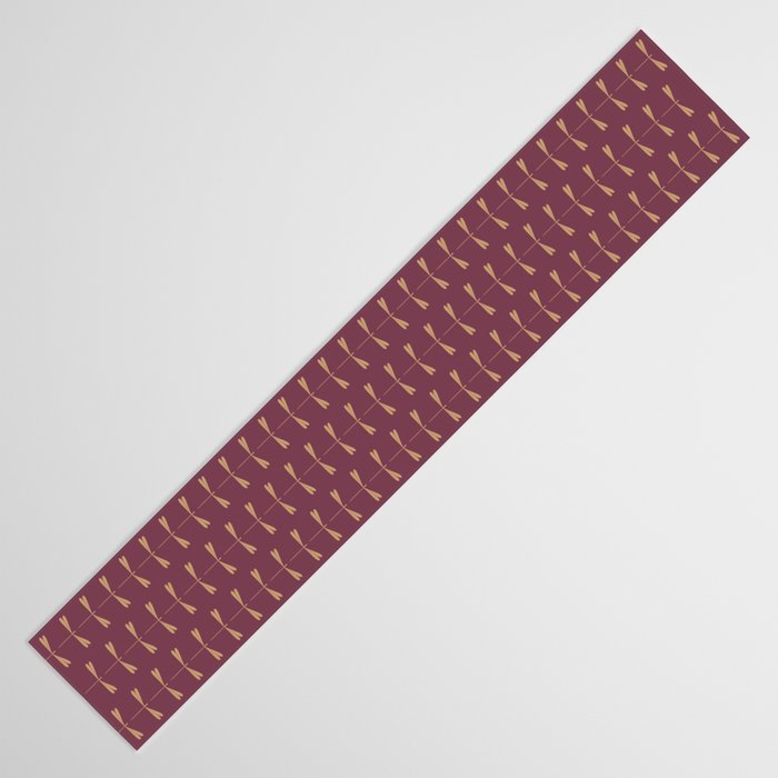 Dragonfly Pattern XIII Mauve Table Runner Gallery Image 3