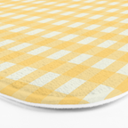 Sunny yellow gingham Bath Mat Gallery Image 3