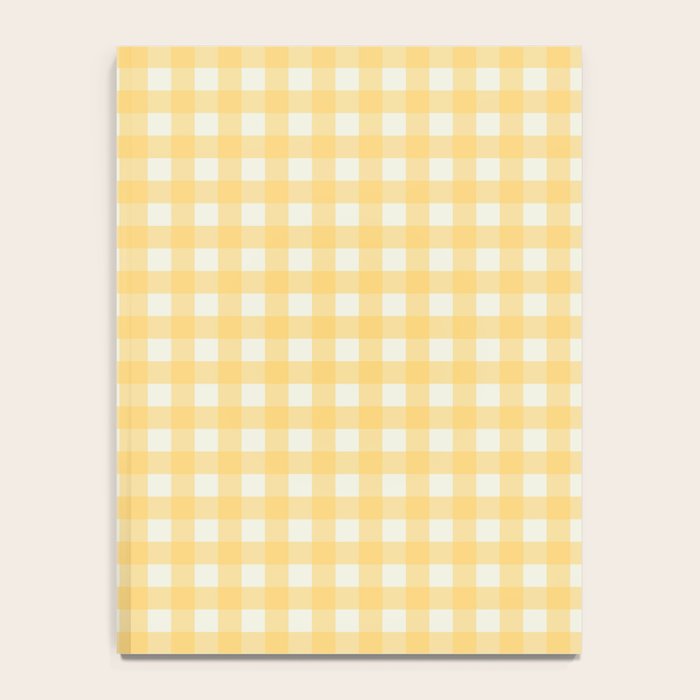 Sunny yellow gingham Notebook Gallery Image 4
