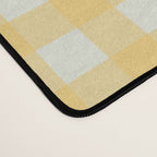 Sunny yellow gingham Desk Mat Gallery Image 4