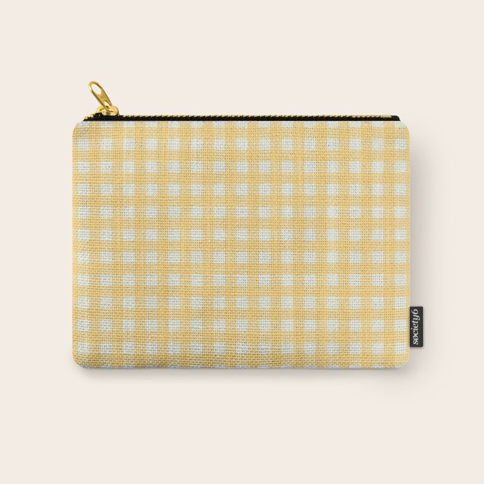 Sunny yellow gingham Carry All Pouch Gallery Image 1