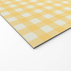 Sunny yellow gingham Welcome Mat Gallery Image 2