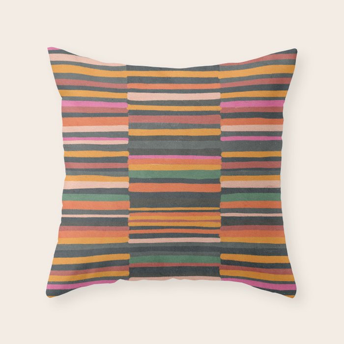 Striped pattern 02 Throw Pillow Gallery Image 1