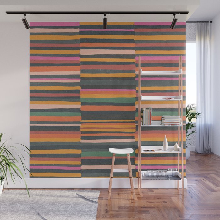 Striped pattern 02 Wall Mural Gallery Image 1
