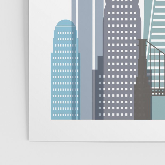 New York City NYC skyline buildings Poster Gallery Image 3