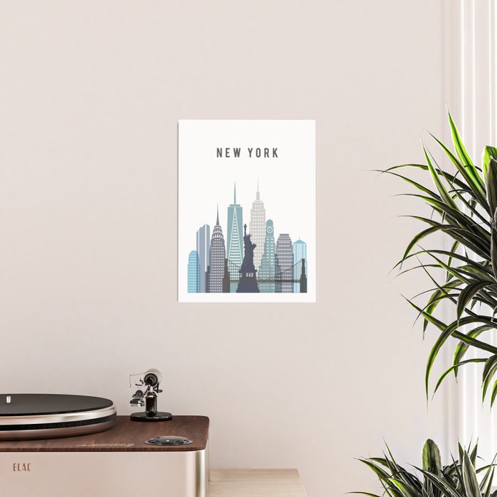 New York City NYC skyline buildings Poster Gallery Image 2