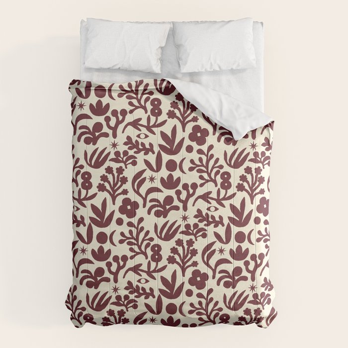 Floral shapes Pattern 01 Comforter Gallery Image 6