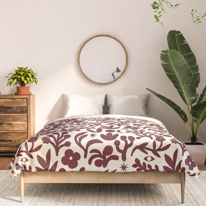 Floral shapes Pattern 01 Comforter Gallery Image 3