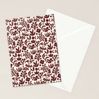 Floral shapes Pattern 01 Stationery Card Gallery Image 2