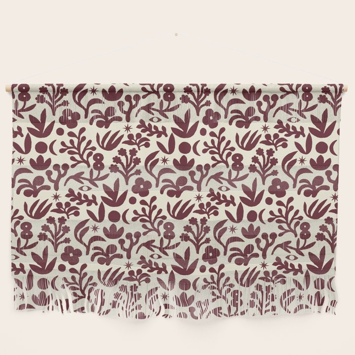 Floral shapes Pattern 01 Wall Hanging Gallery Image 1