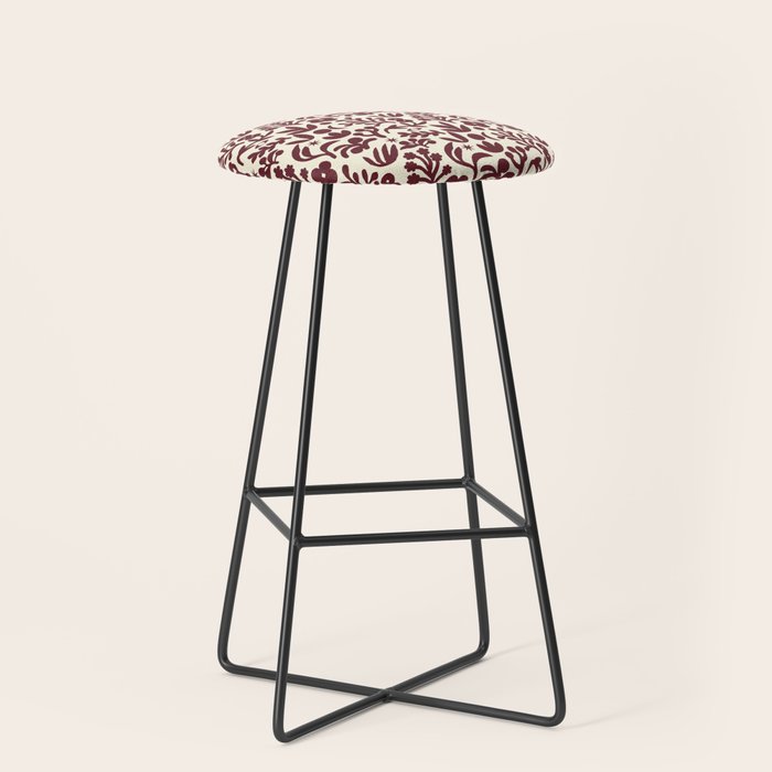 Floral shapes Pattern 01 Stool Gallery Image 1