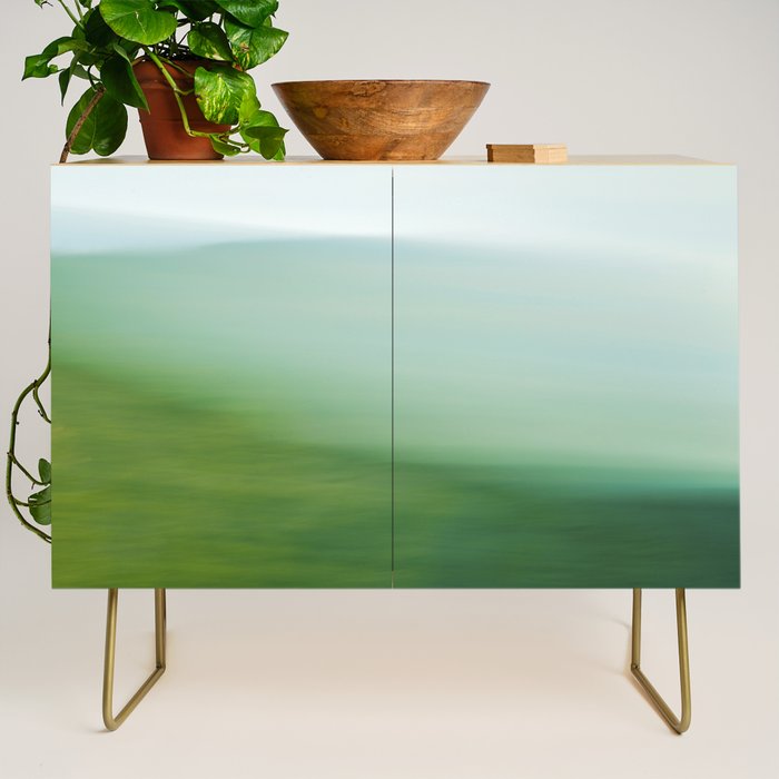 sea and sky - square abstract nature photograph Credenza Gallery Image 1