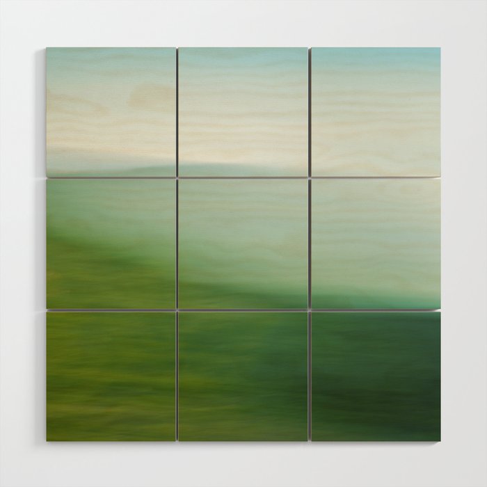sea and sky - square abstract nature photograph Wood Wall Art Gallery Image 1
