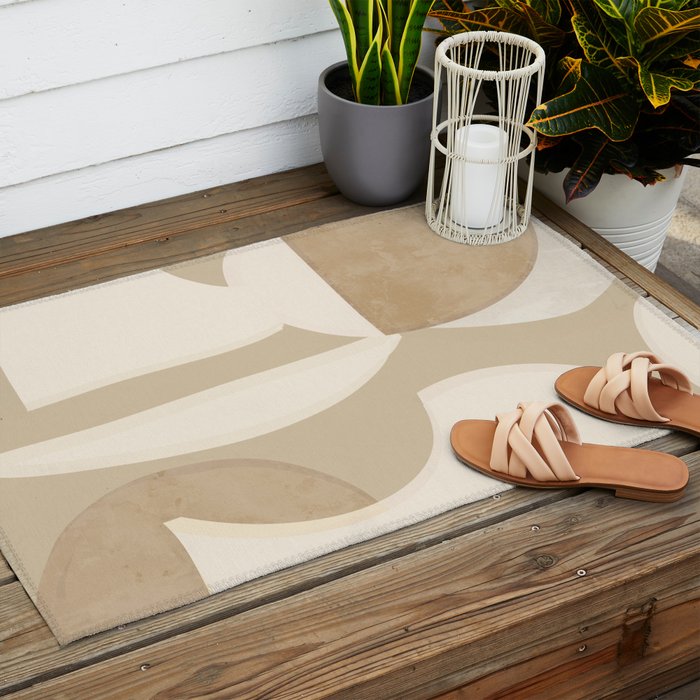 Minimal Abstraction 6 Outdoor Rug Gallery Image 2