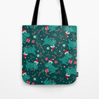 Christmas Dinosaurs Dinos Dinosaur Tote Bag Gallery Image 1