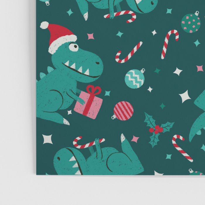 Christmas Dinosaurs Dinos Dinosaur Poster Gallery Image 3