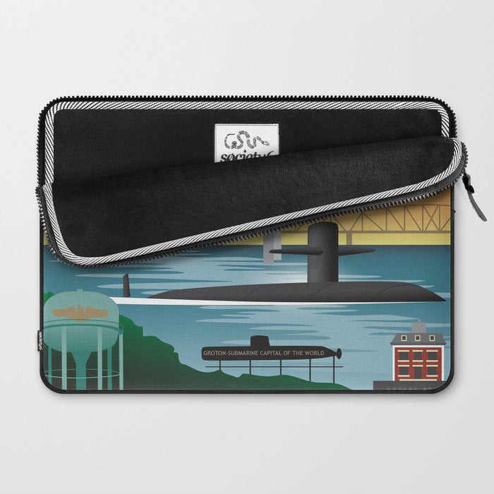 Groton, CT - Submarine Homeport Laptop Sleeve Gallery Image 2