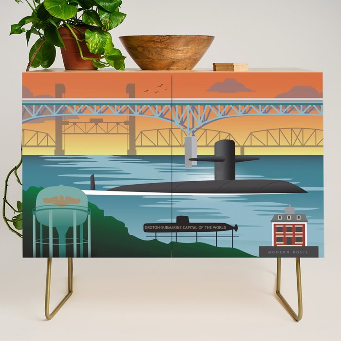 Groton, CT - Submarine Homeport Credenza Gallery Image 1