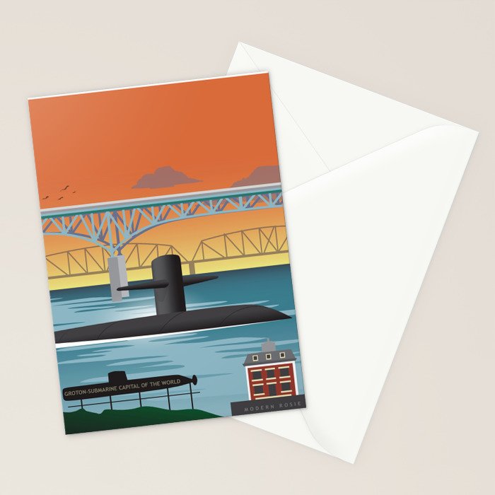 Groton, CT - Submarine Homeport Stationery Card Gallery Image 2