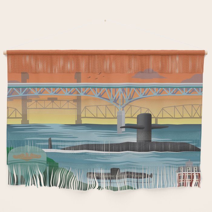 Groton, CT - Submarine Homeport Wall Hanging Gallery Image 1