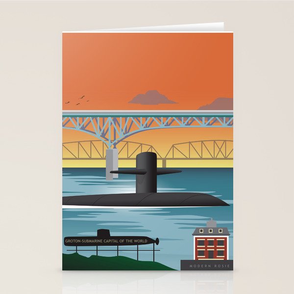 Groton, CT - Submarine Homeport Stationery Card Gallery Image 2