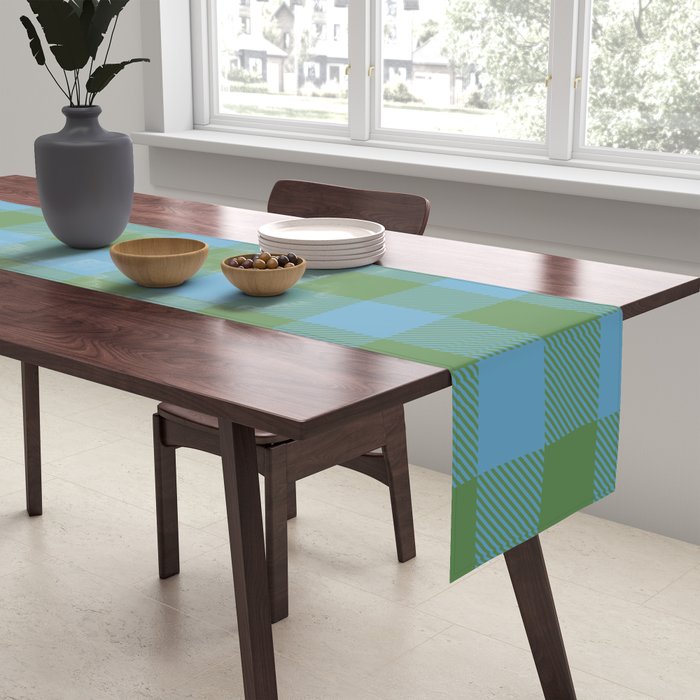 Cozy Gingham Heirloom Charm Table Runner Gallery Image 2