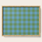 Cozy Gingham Heirloom Charm Serving Tray Gallery Image 1
