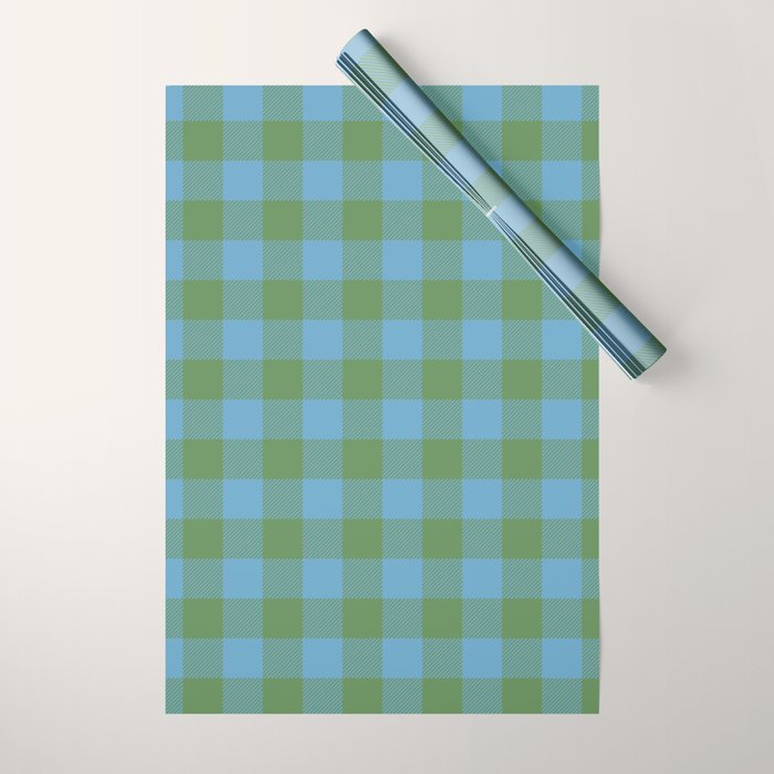 Cozy Gingham Heirloom Charm Wrapping Paper Gallery Image 1