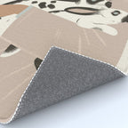 illustration of a girl with rabbits Rug Gallery Image 4