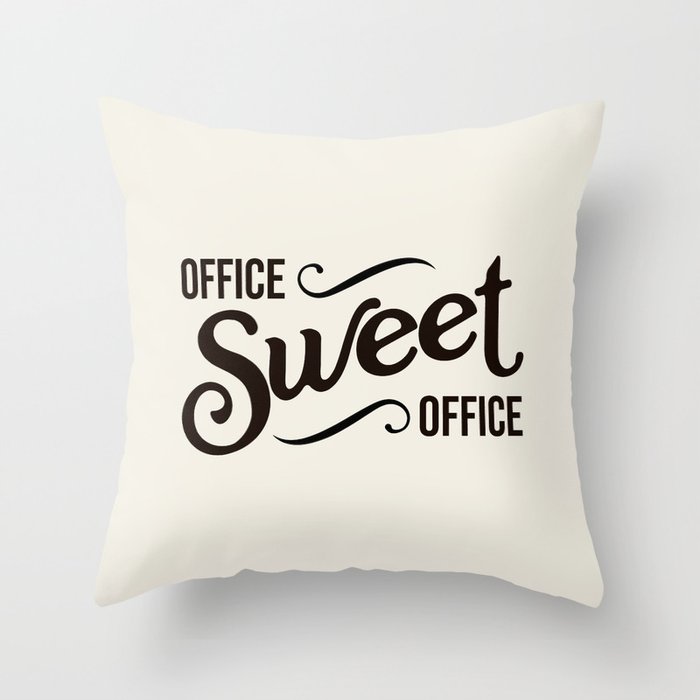 Office Sweet Office Throw Pillow Gallery Image 6